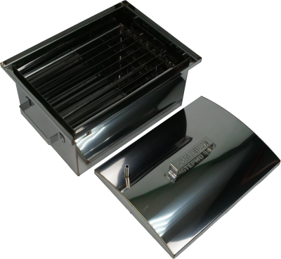 Коптильня двухъярусная нержавейка МК.05+сумка из брезента в подарок